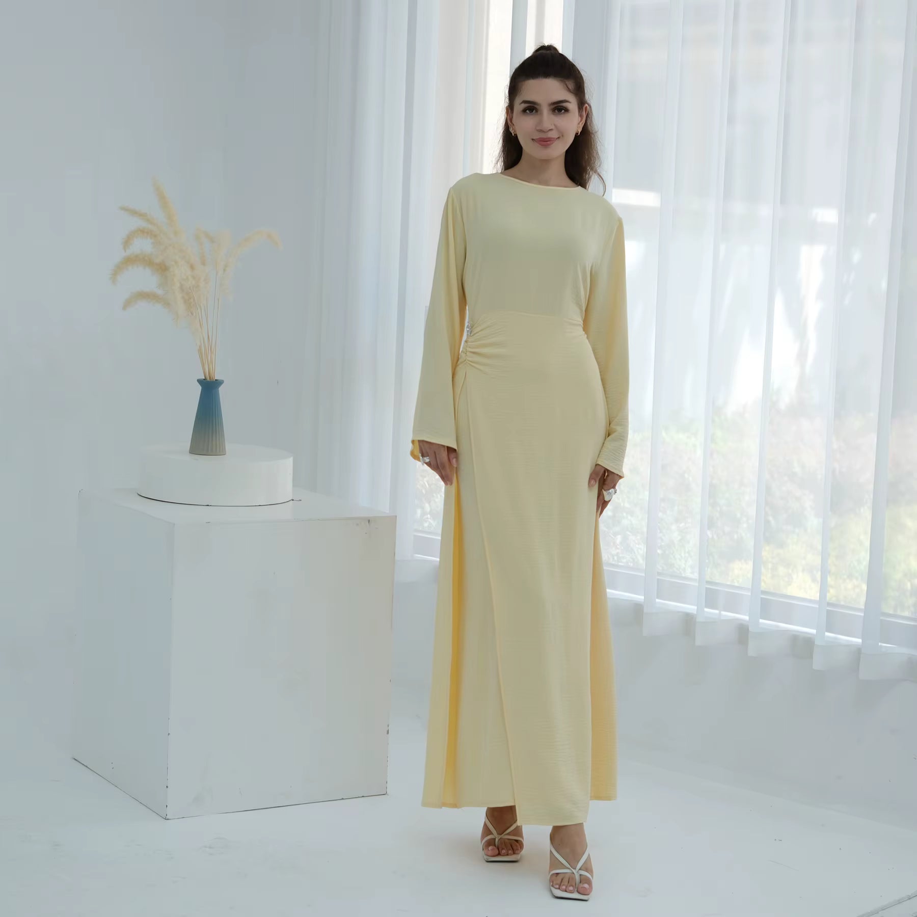 baby yellow maxi dress Lena Gold Detail 57 CARE Hand Wash Size:152-158 Linaday Pageant Dresses San Diego