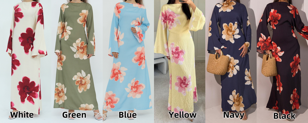 Amalfi Floral Maxi Dress - Baby Blue