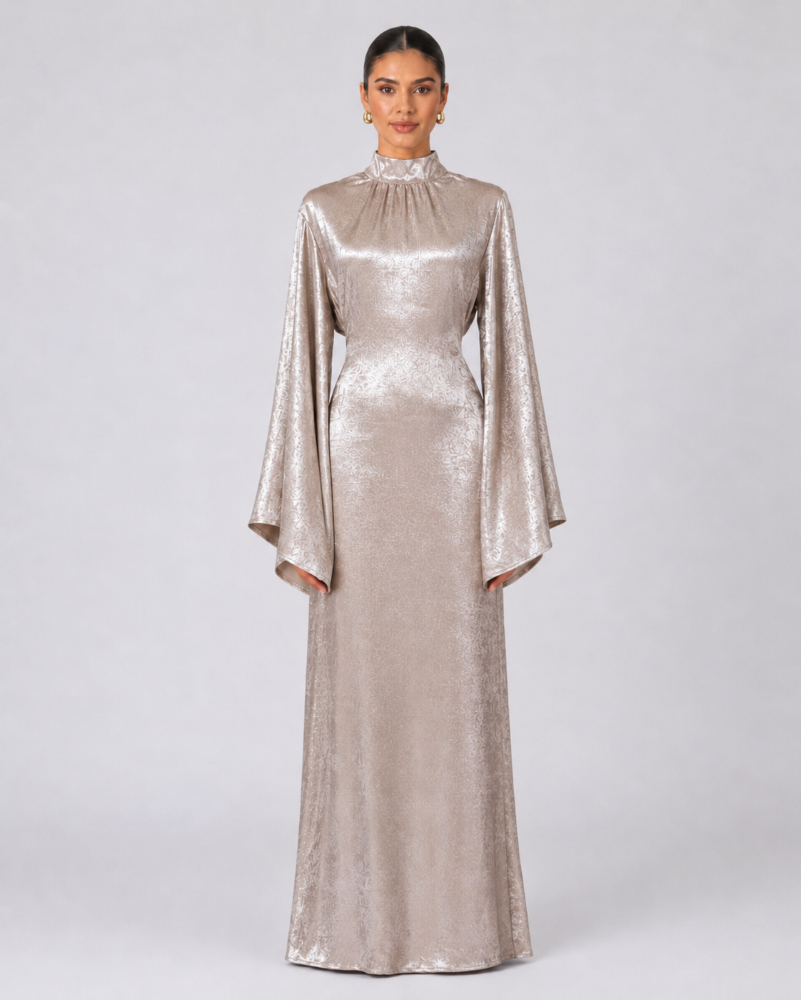 Samira Shimmer Dress - Champagne Blush