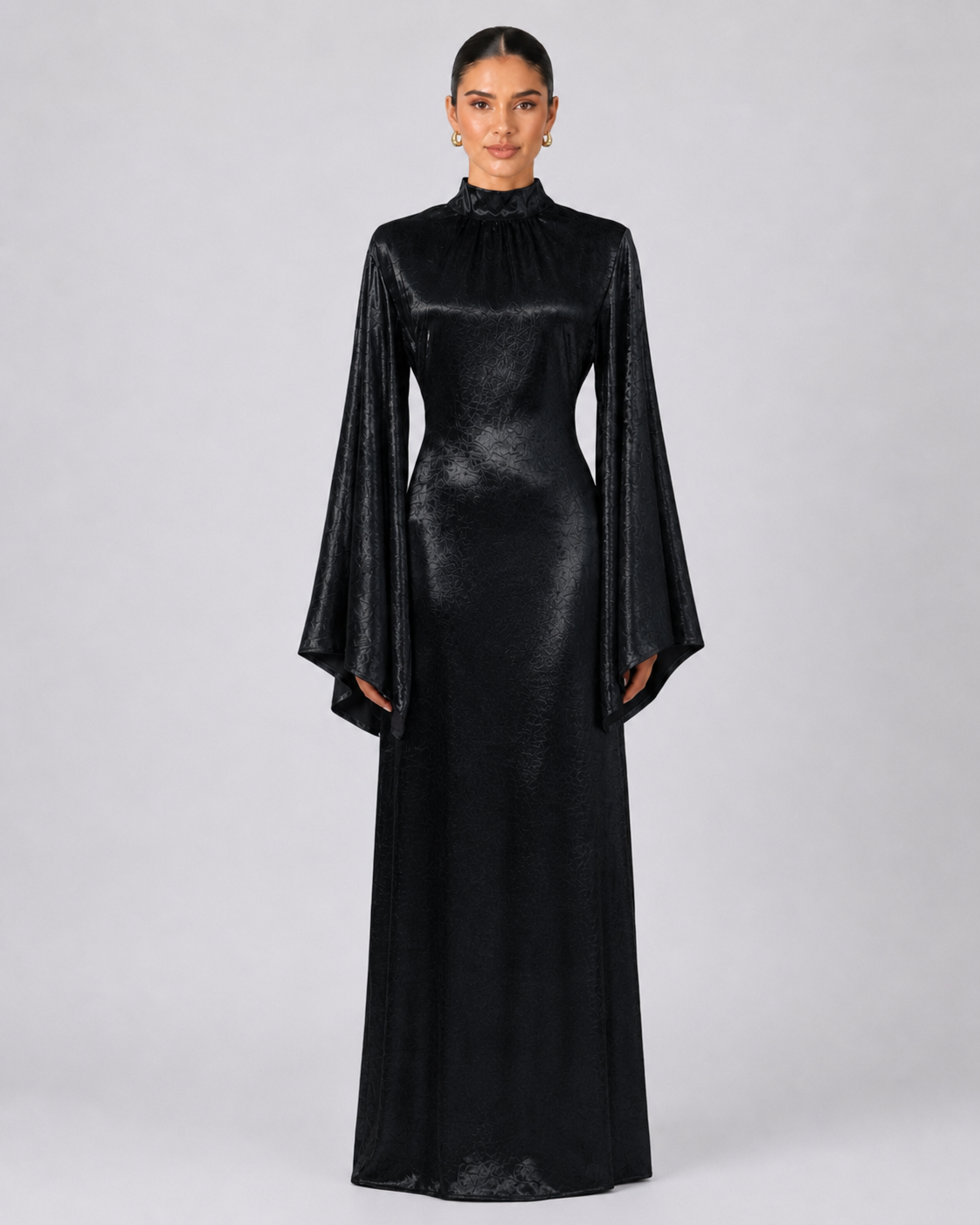 Samira Shimmer Dress - Black