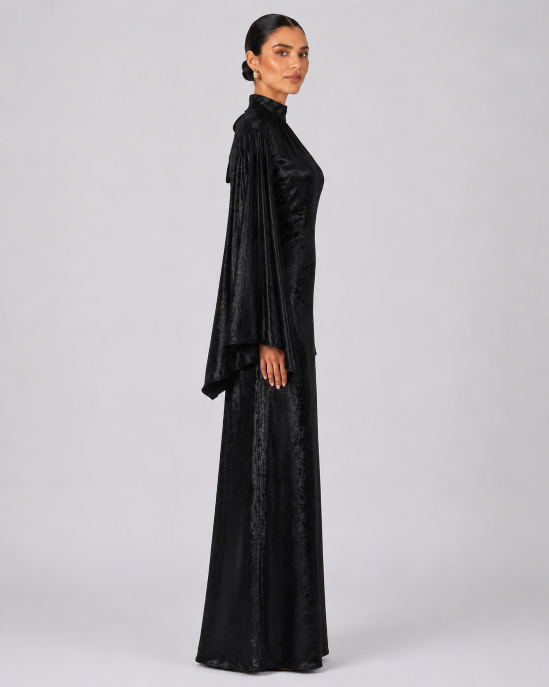 Samira Shimmer Dress - Black