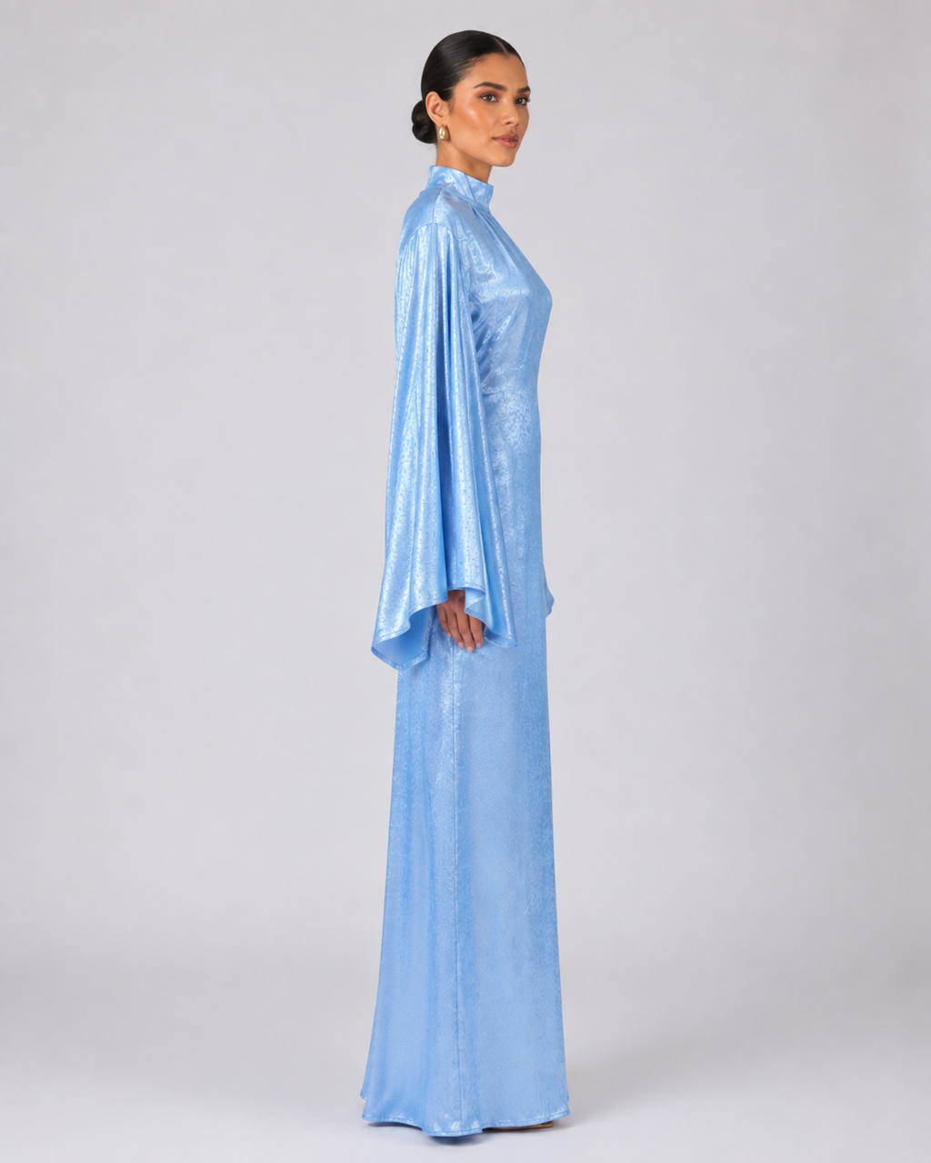 Samira Shimmer Dress - Baby Blue