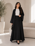 Amal Co Ord Abaya Set - Black