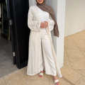 Zaria Lace Open Summer Dress - Ivory