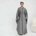 Samira Satin Kaftan - Gray