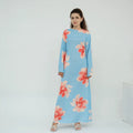 Amalfi Floral Maxi Dress - Baby Blue