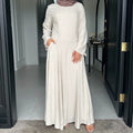 Leyli Tie Waist Maxi Dress - Cream