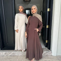 Leyli Tie Waist Maxi Dress - Brown
