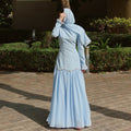 Alaia Modest Evening Dress - Baby Blue