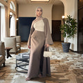 Amal Co Ord Abaya Set - Light Mocha