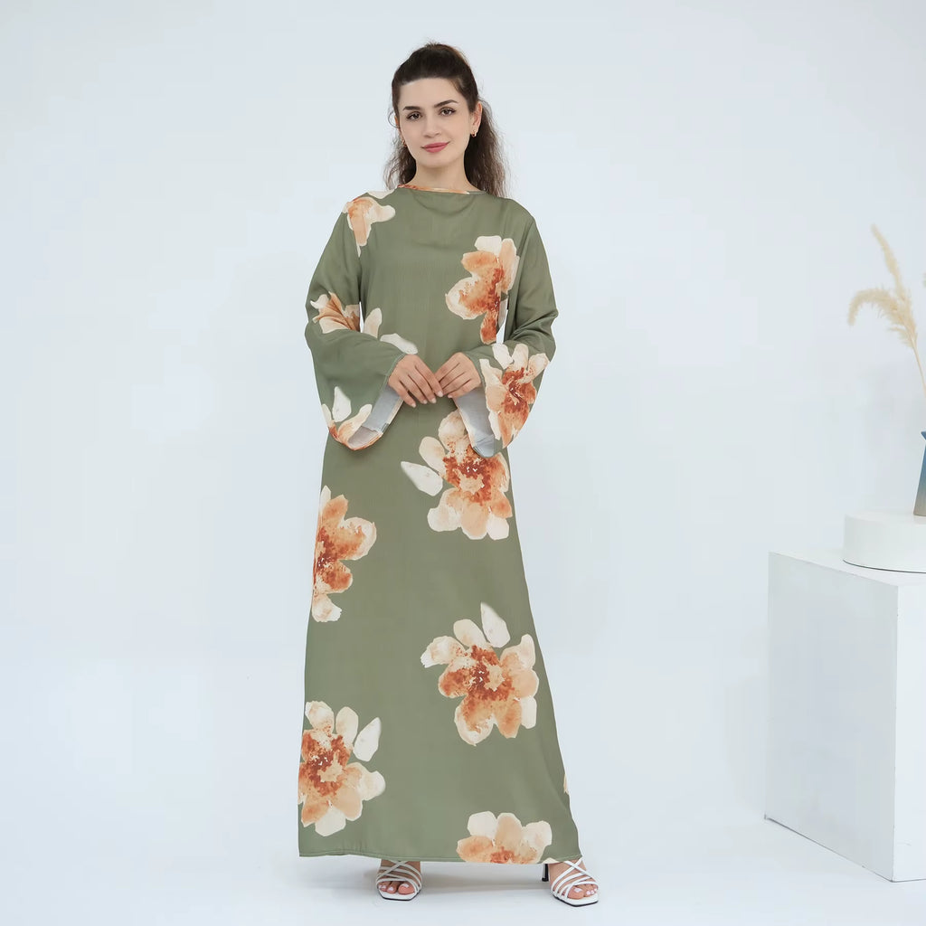 Amalfi Floral Maxi Dress - Olive