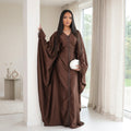 Samira Satin Kaftan - Brown