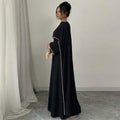 Layla Pearl Shawl Dress - Black