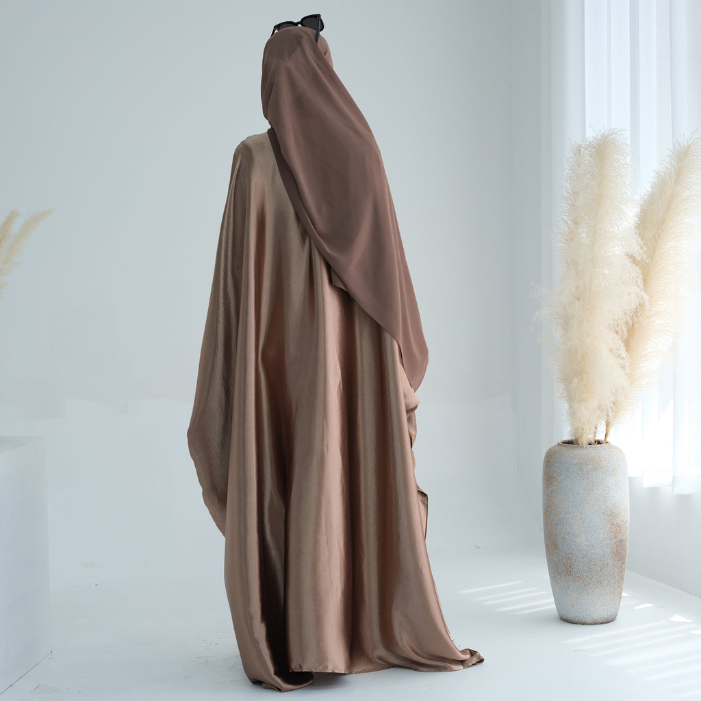 Soraya Shimmer Kaftan Dress - Bronze