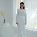 Lena Gold Detail Maxi Dress - White