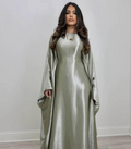 Soraya Shimmer Kaftan Dress - Grey
